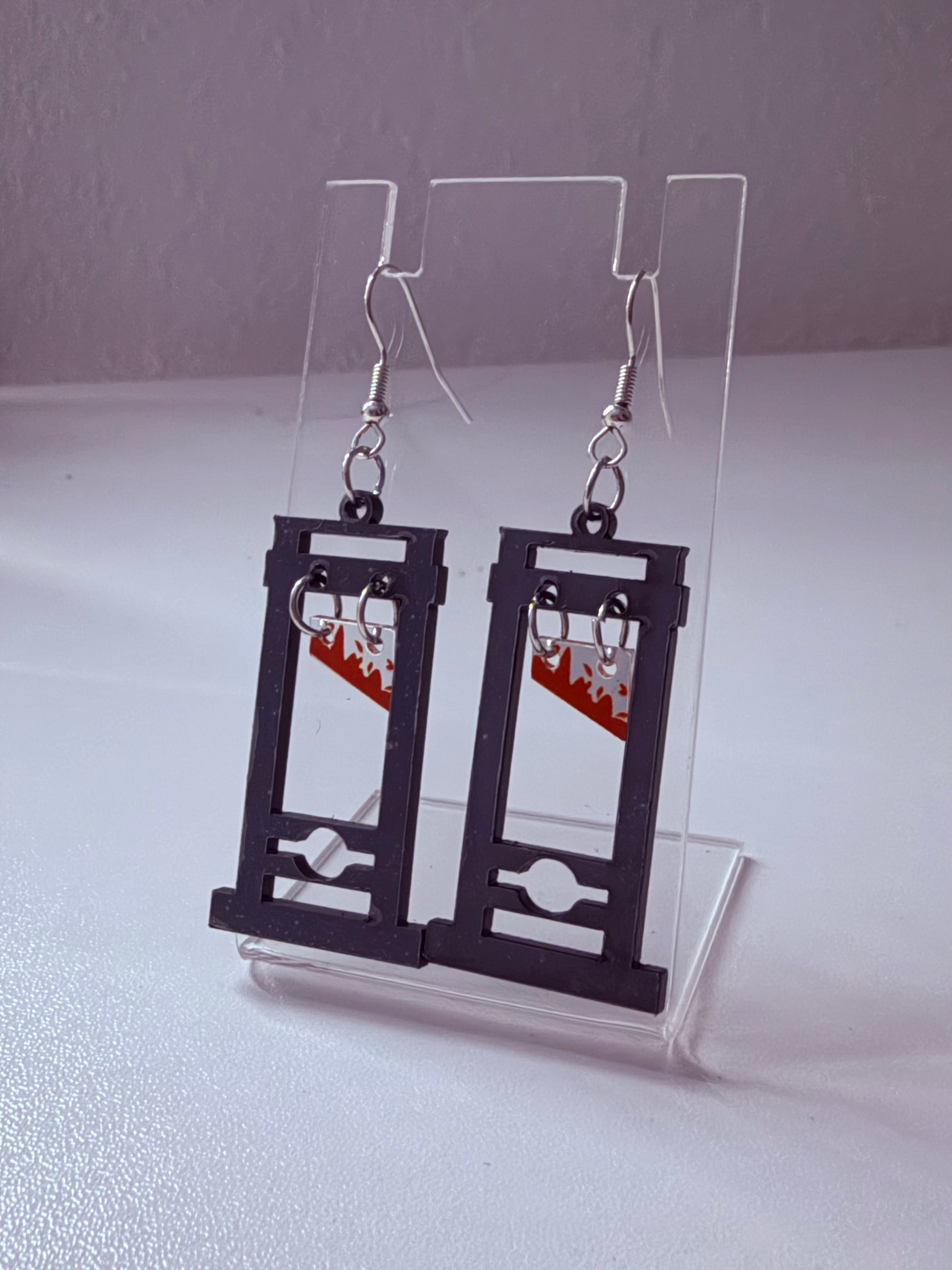 Bloody Guillotine Earrings